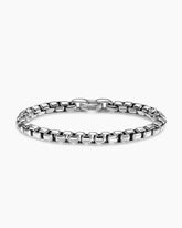 Box Chain Bracelet in Sterling Silver, 7.3mm